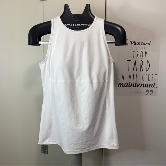 Fila White Ribbed Tank Top - Picture 1 of 4